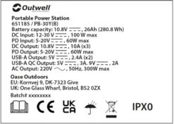 Outwell Akira 300 Power Station Draagbare Lithiumaccu -Buiten kamperen 1070 1900 9f7df4ed c5db 4795 9fdb 697116fe000d 1280x960
