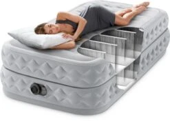 Intex Supreme Air Flow Luchtbed - Eenpersoons - Ingebouwde Elektrische Pomp -Buiten kamperen 1320 1900 64488 inuse 2023 300