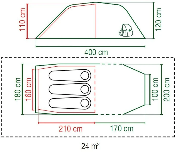 Coleman Laramie Blackout Tunneltent - 2 Persoons 9 Coleman Laramie Blackout Tunneltent - 2 Persoons - Afbeelding 9