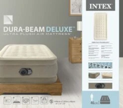 Intex Ultra Plush Luchtbed - Eenpersoons - Ingebouwde Elektrische Pomp -Buiten kamperen 1663 1900 64426nd pkg 2023 300
