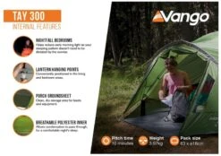 Vango Tay 300 Koepeltent - 3 Persoons - Groen 18 Vango Tay 300 Koepeltent - 3 Persoons - Groen -Buiten kamperen 1900 1783 tay 300 4
