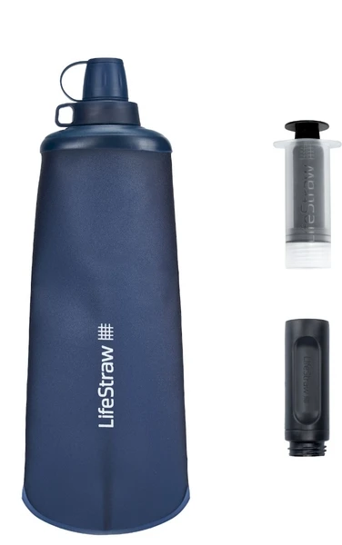 Lifestraw Peak Opvouwbare Waterfilter Fles - 1 Liter - Blauw 2 Lifestraw Peak Opvouwbare Waterfilter Fles - 1 Liter - Blauw - Afbeelding 2