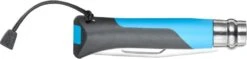Opinel N°08 Outdoor Zakmes - Blauw -Buiten kamperen 3123840015762 opinel outdoor 8 blauw achterkant ingeklapt resultaat