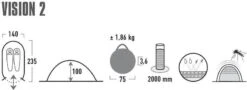 High Peak Vision 2 Pop-up Tent - 2 Persoons - Groen 15 High Peak Vision 2 Pop-up Tent - 2 Persoons - Groen -Buiten kamperen 440 1200 4001690101080.pt01