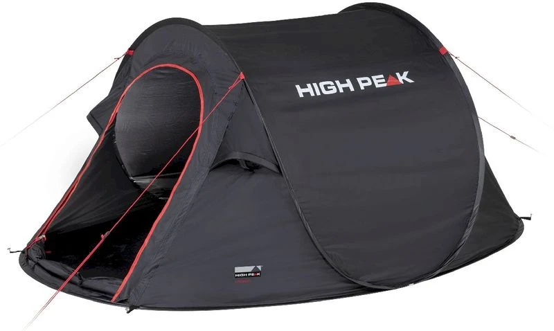 High Peak Vision 2 Pop-up Tent - 2 Persoons - Zwart 2 High Peak Vision 2 Pop-up Tent - 2 Persoons - Zwart - Afbeelding 2