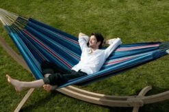 La Siesta Currambera 2 Persoons Hangmat - Blueberry -Buiten kamperen 797 1200 cuh16 3 currambera blueberry cotton double classic hammock image 05