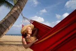 La Siesta Currambera 2 Persoons Hangmat - Cherry -Buiten kamperen 800 1200 cuh16 2 ambiance 200