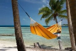 La Siesta Currambera 2 Persoons Hangmat - Apricot -Buiten kamperen 800 1200 cuh16 5 ambiance 200