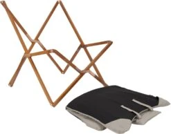 Bo-Camp Urban Outdoor Bloomsbury Vlinderstoel - Beige - L -Buiten kamperen 900 1148 1200354 06