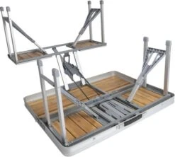 Bo-Camp 136 X 85 Inklapbare Picknicktafel - Bamboe -Buiten kamperen 900 1350 1404800 06