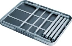 Bo-Camp 70 X 60 Campingtafel - Grijs -Buiten kamperen 900 1358 1404388 03