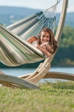 La Siesta Paloma 2 Persoons Hangmat - Olive -Buiten kamperen 900 598 pah164ats161 ambiance 200