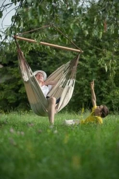 La Siesta Habana Hangstoel XL - Nougat -Buiten kamperen 900 601 hal21 1 ambiance 100