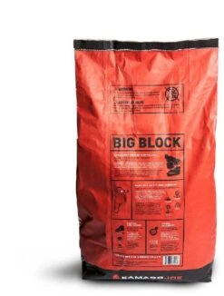 Kamado Joe Big Block Houtskool 9 Kg -Buiten kamperen 900 681 900 716 big block charcoal bag back