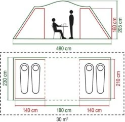 Coleman Spruce Falls 4 Vis-a-vis Tent - 4 Persoons -Buiten kamperen 900 917 spruce falls 7