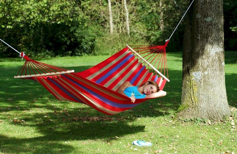 Amazonas Aruba 2 Persoons Hangmat - Rood 4 Amazonas Aruba 2 Persoons Hangmat - Rood - Afbeelding 4