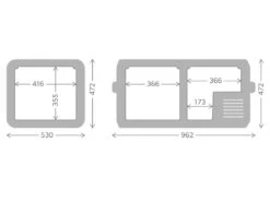 Dometic CFX3 95DZ Compressor Koelbox - 93 Liter -Buiten kamperen cfx3 95
