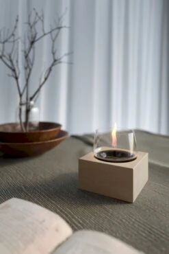 Tenderflame Poppy 14 Tafelhaard - Wit -Buiten kamperen poppy 14 oak white patina sfeer op maat 3