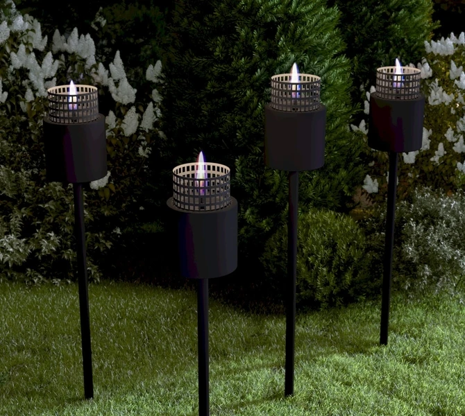 Tenderflame Signal Hill 12 Pole Tafelhaard - Zwart 2 Tenderflame Signal Hill 12 Pole Tafelhaard - Zwart - Afbeelding 2