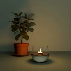 Tenderflame Tulip 14 Tafelhaard - Groen -Buiten kamperen tulip 14 reactive glace green sfeer op maat 3