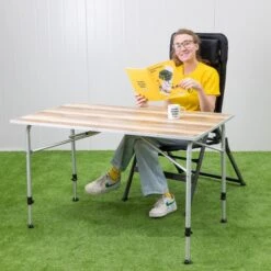 Dometic Zero Light Oak Large Campingtafel - 120 X 70 Cm 12 Dometic Zero Light Oak Large Campingtafel - 120 X 70 Cm -Buiten kamperen zerolightoaklarge 4